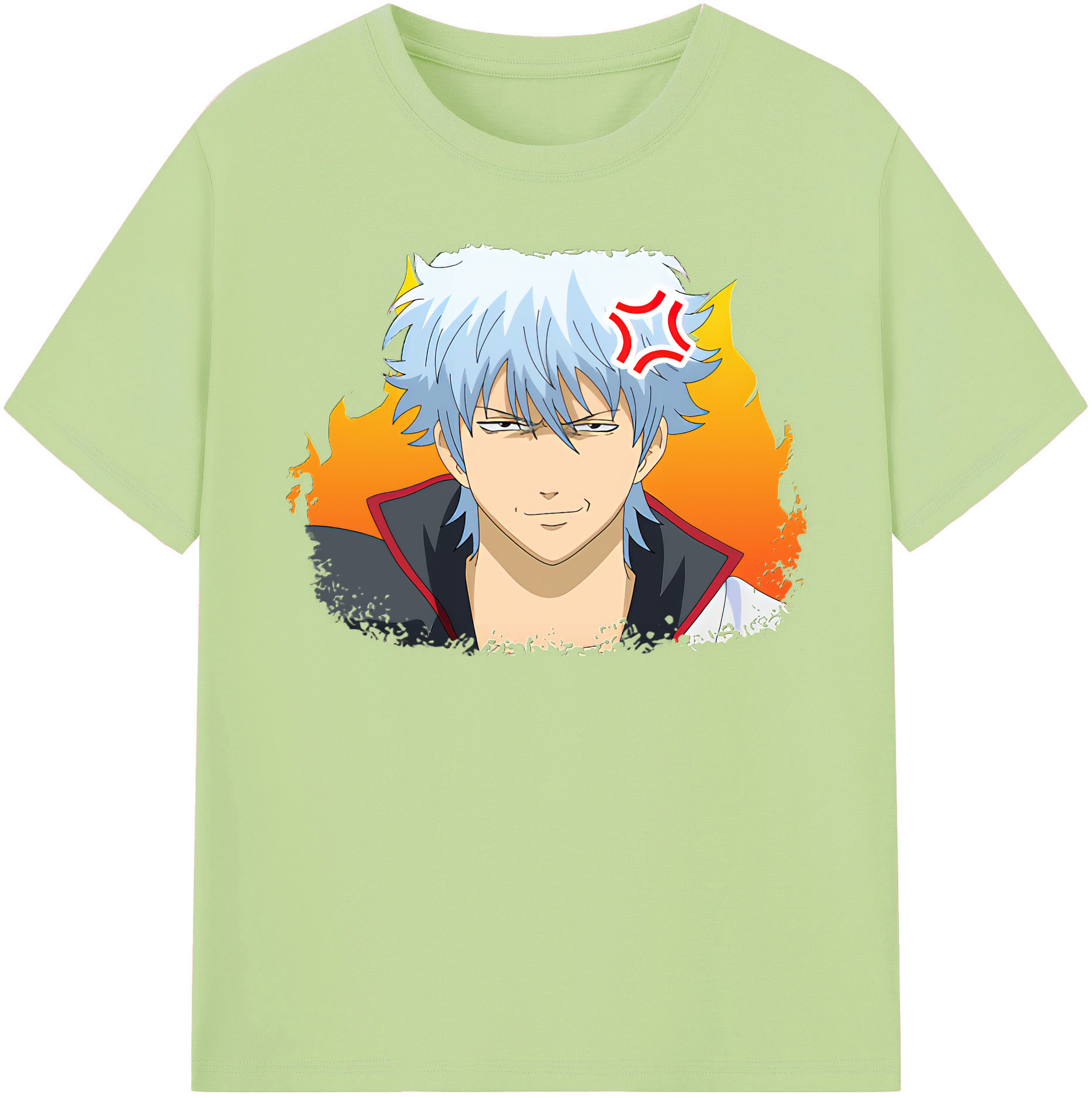 （画像用） ぎんたま 坂田銀時（さかたぎんとき） 神楽 志村新八（しむら しんぱち） GINTAMA Sakata Gintoki Kagura Shimura Shinpachi 綿100％半袖Tシャツ（フロントプリント）